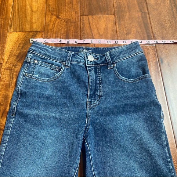 Maurices Blue Everflex High Rise Distressed Skinny Stretch Denim Jeans Womens 6 - Picture 3 of 7